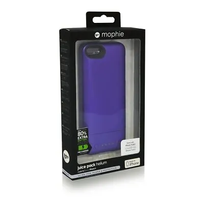 Mophie Juice Pack Helium Rechargeable Battery Case For IPhone 5/5S/SE - Purple • $18.80