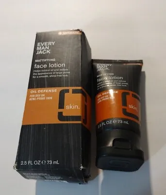 Every Man Jack Skin Mattifying Face Lotion Skin  Oil Defense   2.5oz • $12