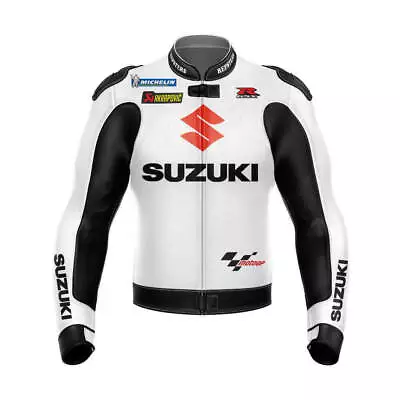 Biker Racing Motorcycle Sports Armour Protective Adult Motorbike Leather Jackets • $149