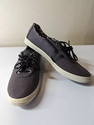 Vans Womens Dixie Twill Sneakers Gray Size 6 • $11.19