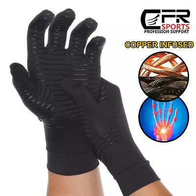 Copper Arthritis Compression Gloves Hand Support Joint Pain Relief Sport Gym CFR • $11.55