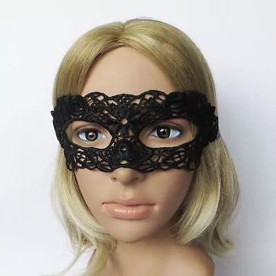 Eye-Mask-Sexy-Lace-Venetian-Masquerade-Ball-Halloween-Party-Fancy-Dress-Costume • $3.99