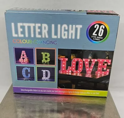 Colorful Light Up Letter Q Led Marquee Letter Light With Remote 18 Colors - Q • $15.99