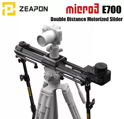 ZEAPON Micro 3 E700 Motorized Slider DSLR Camera Video Double Distance Portable • $580