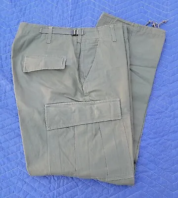 1967 US Army M64 Uniform Tropical/Jungle Trousers/Pants-REG-MED-Vietnam-OG 107 • $249.99
