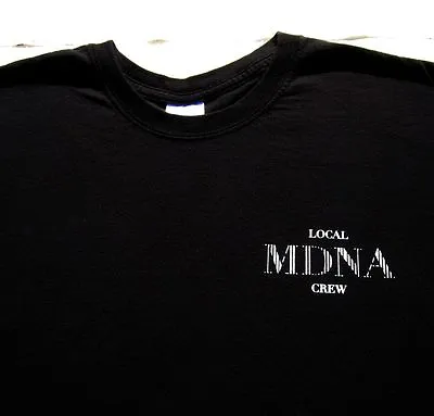 MADONNA Concert Local Crew MDNA Tour XL T-SHIRT Fork • $99.98