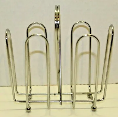 Vintage Restaurant Metal Condiment Caddy With Menu Holder 2 Bottle 5  Table Top • $13