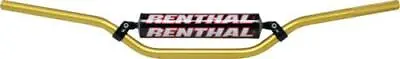 Renthal 7/8 22mm Handlebar Bar Motocross Gold 971 RC 971-08 • $79.56