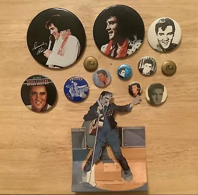 Vintage Elvis Presley Pin-Back Button Collection 10 Items • $7.99