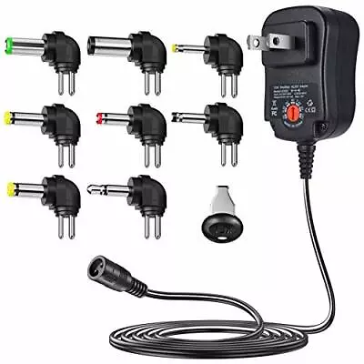 $27.04 • Buy 12w Universal Multi Voltage Ac/dc Adapter Switching Power Supply With 8 Selectab