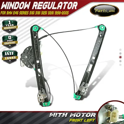 1x Front Left Power Window Regulator With Motor For BMW 3 Series E46 1998-2005 • $64.69