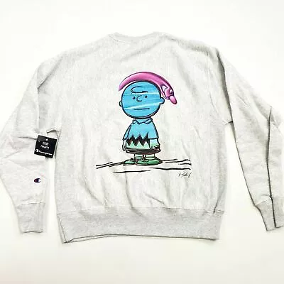 Champion Sweatshirt Story + Peanuts Charlie Brown Artist Kenny Scharf • $49.99