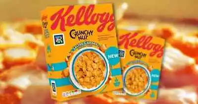 2x Kellogg's Crunchy Nut Salted Caramel Cereal New Limited Rare 375G • £13.25