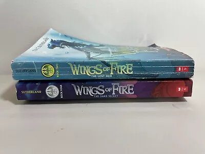 Lot Of 2 Wings Of Fire Books The Lost Heir / The Dark Secret Sutherland • $5.99