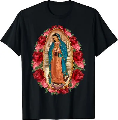 Our Lady Virgen De Guadalupe Virgin Mary Gracias Madre T-Shirt Size S-5XL • $16.99
