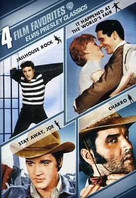 4 Elvis Presley Classics DVD NEW Jailhouse Rock Charro World Fair Stay Away Joe • $9.25