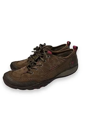 Merrell Womens Mimosa Lace Stone Brown Hiking Shoes Size 7 Hike Trail Outdoor • $30