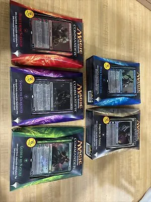 MTG Commander 2014 Decks ENGLISH Sealed NEW (Set Of 5) Magic The Gathering • $580