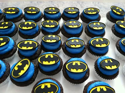 Batman Cupcake Topper Edible Gumpaste Fondant • $20