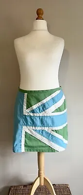 Boden Union Jack Cotton Skirt Fabulous 18 L • £24