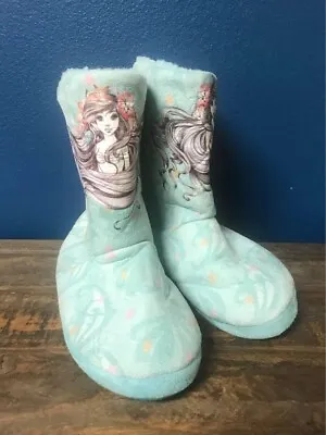 Disney Ariel The Little Mermaid Sherpa Boot Slippers Hot Topic Medium 7/8 EUC • $18