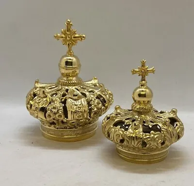Crowns For Saints Royal Brass Madonna Maria Statue 35/1 13/16in Bathroom Gold • $688.29