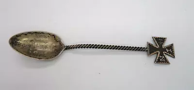 $49.99 • Buy Antique 1886 In His Name IHN Kings Daughters Sterling Silver Spoon Maltese Cross