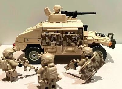 Military Playset Armored HUMVEE H1 Off-Road Vehicle Toy MOC Building Blocks Gift • $42.95