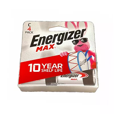 Energizer Max C-Cell Batteries 4 Pack (BUNDLE OF 2) Premium Alkaline • $15