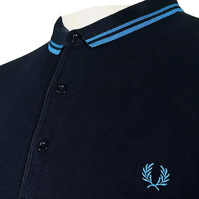 £0.99 • Buy Fred Perry Twin Tipped Stretch Fit Polo - Navy - L - Mod 60s Casuals Scooter