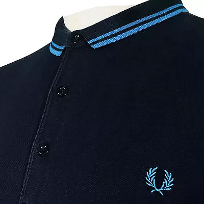 £0.99 • Buy Fred Perry Twin Tipped Stretch Fit Polo - Navy - L - Mod 60s Casuals Scooter