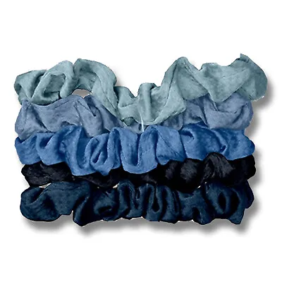 5pk Multi Pack Hair Scrunchies Scrunchy Bobbles Elastic Hairbands Holder Cotton • £3.09