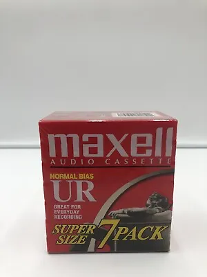 Maxwell Audio Cassette Normal Bias UR 90 Minutes Cassette Tapes 7 Pack Sealed  • $19.99
