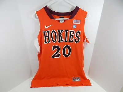 2010-11 Women's Virginia Tech Hokies Nia Evans #20 Game Used Orange Jersey 297 • $99.99