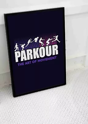 Parkour Jumper Poster Wall Art Extreme Sport Freerunning -a3 A4 Size • £8.95