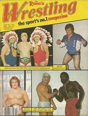 $9.99 • Buy October 1982 The Ring Wrestling Magazine Junkyard Dog Backlund Strongbow Mcghee