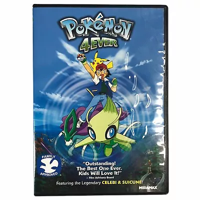 $10.50 • Buy Pokemon 4Ever DVD Movie 2003 Rated G 79 Minutes Pikachu Adventure Anime EUC
