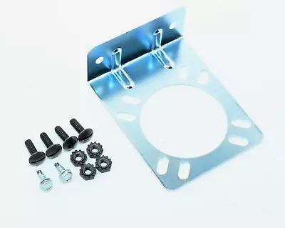 7 Way Trailer Plug Mounting Bracket - 7-Pin Connector Mount - Steel - W/ Screws • $5.99