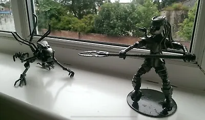 Alien& Predator Metal Art FigureScrap Metal Art Sculpture • £65