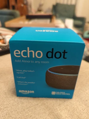 $29 • Buy Amazon Echo Dot (3 Gen.) Smart Speaker - Charcoal Fabric (B07PJV9DHV)