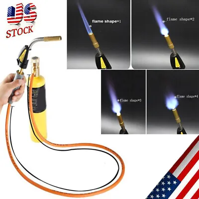 MAPP MAP-pro Propane Self-Igniting Gas Welding Turbo Burner Torch With 5ft Hose • $38