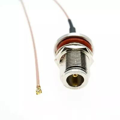 IPX IPEX UFL U.FL To N Female Bulkhead Connector RF RG178 Cable Pigtail Mini PCI • $3.79