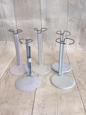 5 Metal Dolls Stands Job Lot 12/14 Inch Doll/teddy Bear  Set 5 • £14