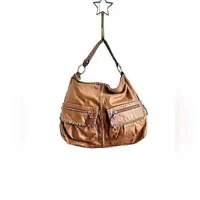 Junior Drake Women’s Tan Leather Hobo Handbag • $71.20