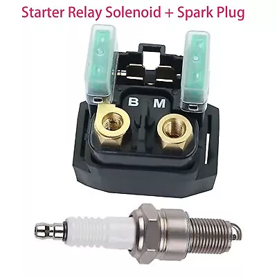 Starter Solenoid  Relay Spark Plug For YAMAHA RAPTOR 660 YFM660 YFM660R 2001- 05 • $10.99