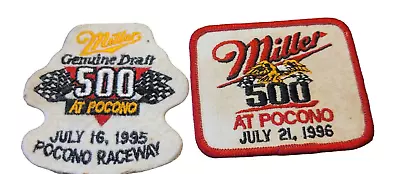 2 Vintage Pocono Raceway Miller 500 Patches 199596 • $12