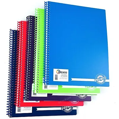 A4 Notebook Notepad Jotter Spiral Lined School Pad Exercise Book 160 Ruled Pages • £5.39