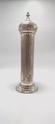 Judaica Antique Sterling Silver Megillah Scroll Holders 18' 932gr • $2100