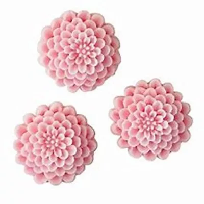 Chrysanthemums Silicone Mould 3 Flowers Cake Decorating Fondant Icing Chocolate  • £5.99