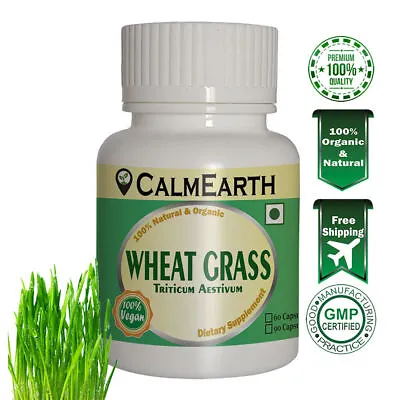 $13.96 • Buy Wheat Grass Organic Capsule 500mg Superfood Vitamin Iron Calcium Detox Digestion